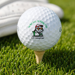 Personalisierter Name Lustig Golfball
