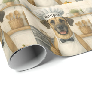 Personalisierter Name Lustiger Great Dane Hund Koc Geschenkpapier