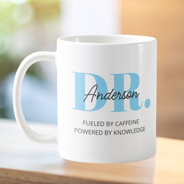 Personalisierter Name Lustiger Spruch Doktortitel  Kaffeetasse (Von Creator hochgeladen)