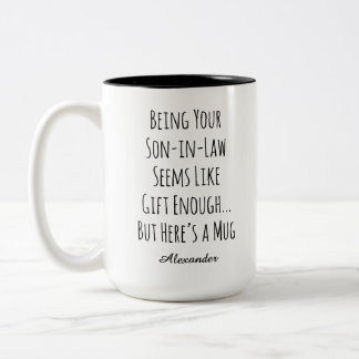 Personalisierter Name Lustiges Geschenk für den Sc Zweifarbige Tasse