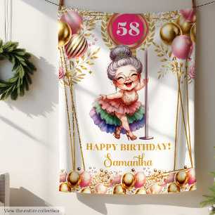 Personalisierter Name Lustiges Oma-Geschenk Roségo Fleecedecke