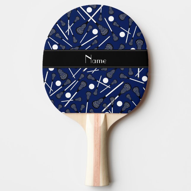 Personalisierter Name Marineblachs Tischtennis Schläger (Vorderseite)