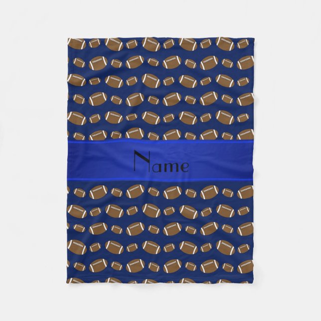Personalisierter Name Marinebullen Fleecedecke (Vorderseite)