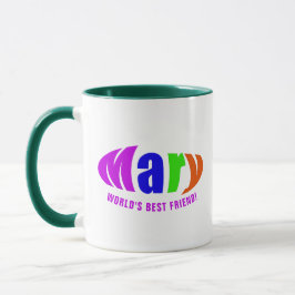 Personalisierter Name "Mary", Magenta Tasse
