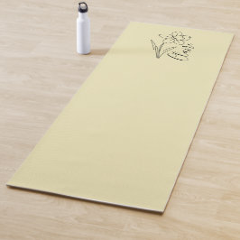 Personalisierter Name März daffodia Geburtsname Bl Yogamatte