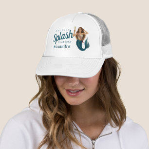 Personalisierter Name Meerjungfrau Junggesellinnen Truckerkappe