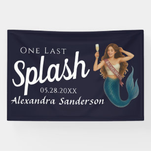 Personalisierter Name Mermaid Junggesellinnenabsch Banner