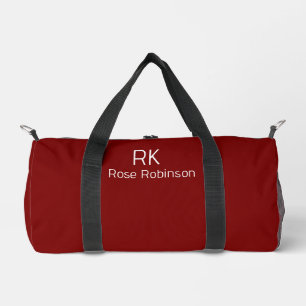 Personalisierter Name Minimal Klassische Elegante  Duffle Bag