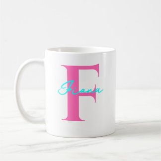Personalisierter Name mit Anfangsgeschenk für ihn Kaffeetasse
