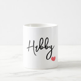 Personalisierter Name mit einem Geschenk für Herz Kaffeetasse