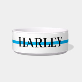 Personalisierter Name mit Navy Blue Paw Napf