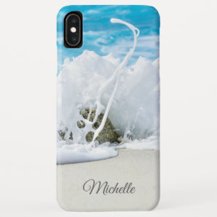 Personalisierter Name mit Strandwelle Case-Mate iPhone Hülle