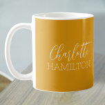 Personalisierter Name Modern einfach Kaffeetasse<br><div class="desc">Personalisiert Name Modern Einfache Tasse von Ricaso - einfach Ihren eigenen Vor- und Nachnamen zu dieser klassischen Kaffeekocher-Tasse hinzufügen.</div>