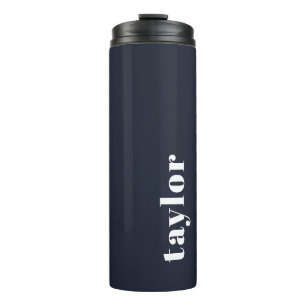 Personalisierter Name modern einfach und modern Thermosbecher