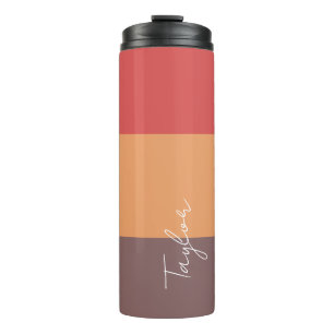 Personalisierter Name modern einfach und modern Thermosbecher
