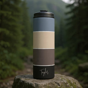 Personalisierter Name modern, einfach und trendy Thermosbecher