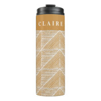 Personalisierter Name Modern Geometric Warm Gold