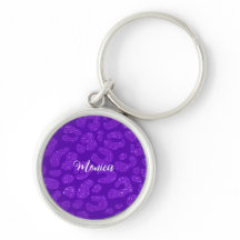 Personalisierter Name Modern Stilvoll Glitter lila