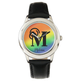 Personalisierter Name Monogram Armbanduhr