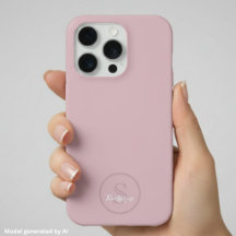 Personalisierter Name Monogramm Dusty Rose