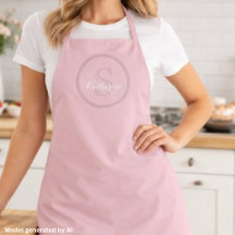 Personalisierter Name Monogramm Dusty Rose