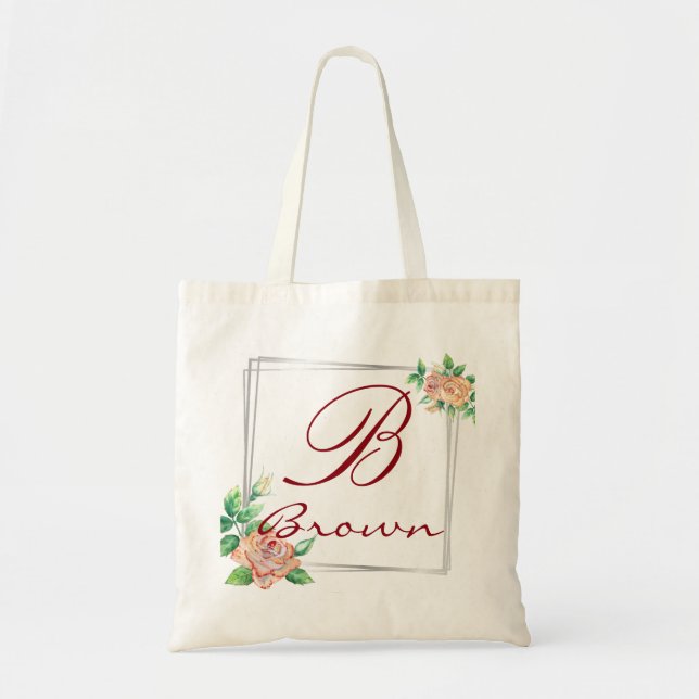 Personalisierter Name Monogramm Totbeutel Tragetasche (Vorne)