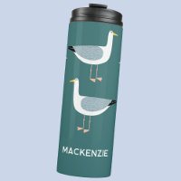 Personalisierter Name Möwe Nautical