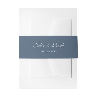 Personalisierter Name Navy Blue und Blush Pink Flo Einladungsbanderole