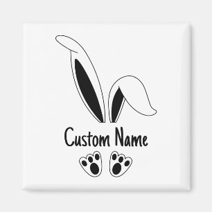 Personalisierter Name Niedlich Bunny OsterOstern Magnet