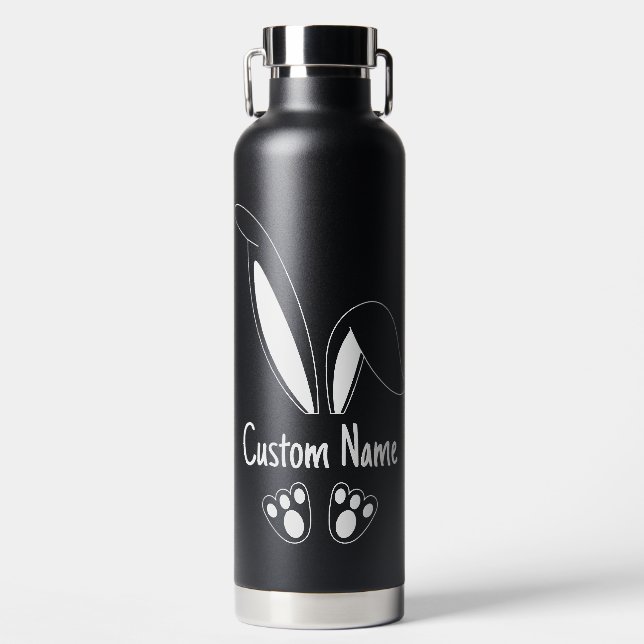 Personalisierter Name Niedlich Bunny OsterOstern Trinkflasche (Vorderseite)