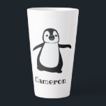 Personalisierter Name Niedlich Peeking Pinguin Milchtasse<br><div class="desc">Mit unserem Personalisierten Namen Niedlich Peeking Pinguin Latte Tasse kommen Sie in den Urlaubssinn. Diese bezaubernde, latte Tasse zeigt eine niedliche Pinguin-Illustration, die um die Tasse schaut und Ihren Weihnachtsfeierlichkeiten eine Touch Charme verleiht. Machen Sie diese Tasse besonders, indem Sie sie mit einem Namen Ihrer Wahl personalisieren. Ob für sich...</div>