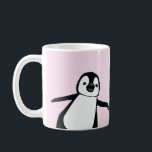 Personalisierter Name Niedlich Peeking Pinguin pin Kaffeetasse<br><div class="desc">Vorstellung unserer Personalisierten Name Niedlich Peeking Pinguin Pink Kaffee Tasse! Diese köstliche Tasse ist ideal, um Ihrer Morgenkaffee-Routine eine Touch von Lustigkeit und Personalisierung hinzuzufügen oder als nachdenkliches Weihnachtsgeschenk. Die Tasse ist mit einer hübschen Pinguin-Illustration versehen, die um die Seite schaut und Ihnen ein Lächeln mit spielerischem Ausdruck verleiht. Die...</div>