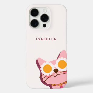 Personalisierter Name Niedlich Rosa Farbe iPhone 16 Pro Hülle