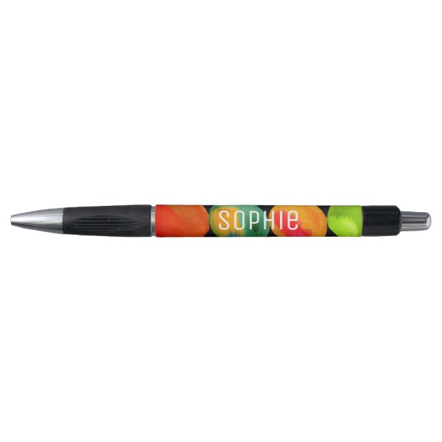 Personalisierter Name niedliche Aquarellkunst Kugelschreiber (Vorderseite)