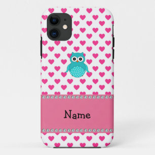 Personalisierter Name niedliche Eule iPhone 11 Hülle