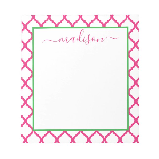 Personalisierter Name Notepad Notizblock (Vorderseite)