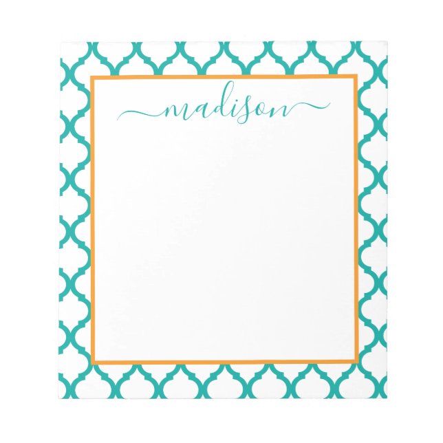 Personalisierter Name Notepad Notizblock (Vorderseite)