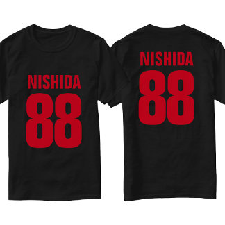 Personalisierter Name, Nummer und Farben. Sportfan T-Shirt
