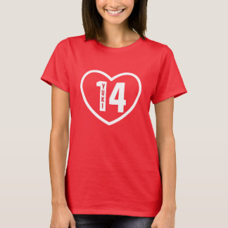 Personalisierter Name, Nummer, und Farben Yuki 14  T-Shirt