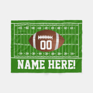 Personalisierter Name/Nummer von Gridiron-Boys Fleecedecke