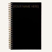 Personalisierter Name oder Monogram-Notebook