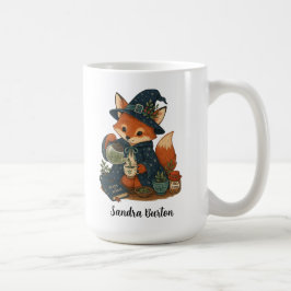 Personalisierter Name oder Text mit Fuchs-Tee Kaffeetasse