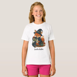 Personalisierter Name oder Text mit Fuchs-Tee T-Shirt