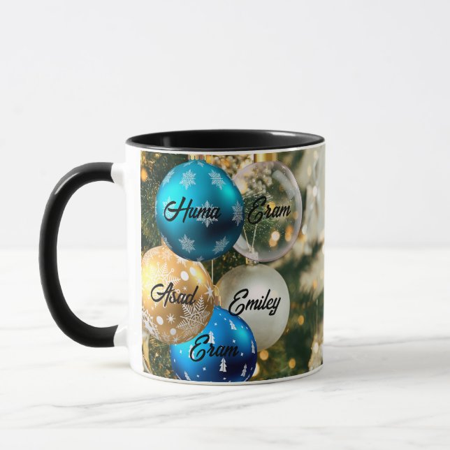 Personalisierter Name Oma & Großkind Tasse (Links)