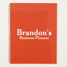 Personalisierter Name | Orange Business Planer