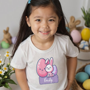 Personalisierter Name Osterhase Eggstra Süß Kleinkind T-shirt