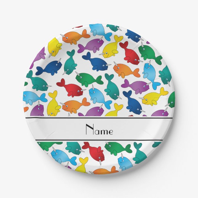 Personalisierter Name Pappteller (Vorderseite)