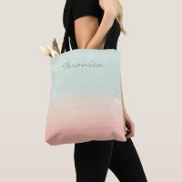 Personalisierter Name Pastete Minze Peach Wasserfa