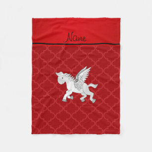 Personalisierter Name Pegasus Fleecedecke