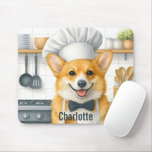 Personalisierter Name Pembroke Welsh Corgi Hund Ko Mousepad